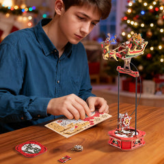 ROKR Santa on Sleigh Pendulum Balance Toy 3D Puzzle MCD05