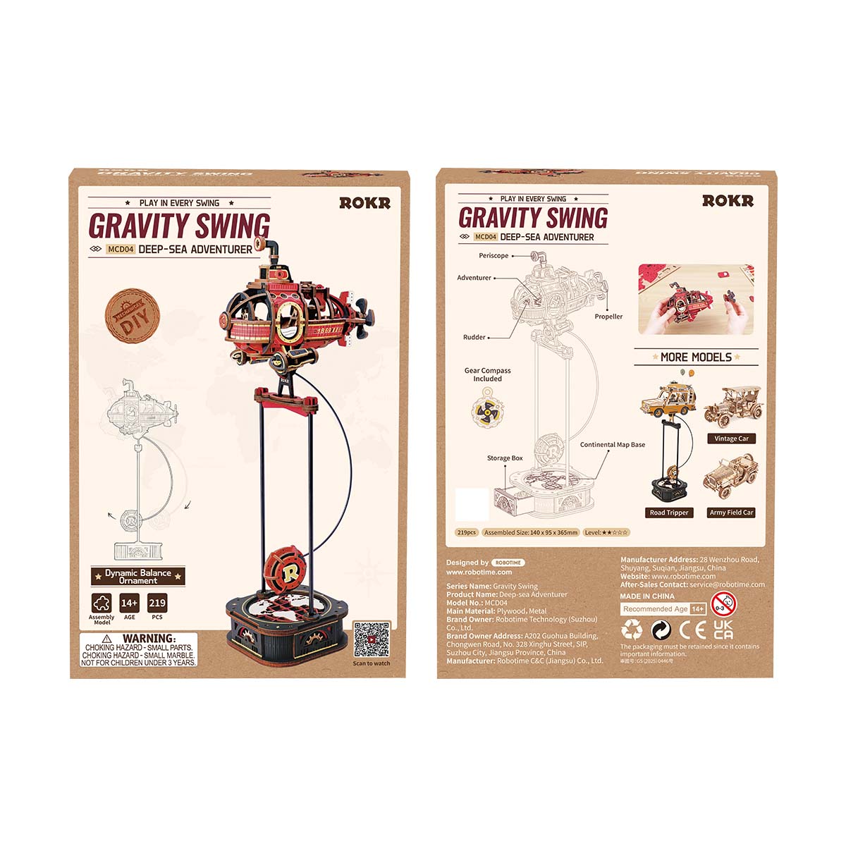 ROKR Deep-Sea Adventurer Pendulum Balance Toy 3D Puzzle MCD04