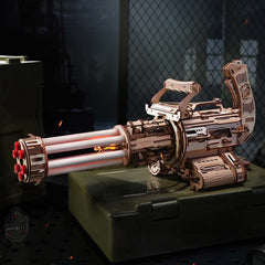 ROKR Rotating-Barrel Machine Toy Gun 3D Wooden Puzzle LQA01
