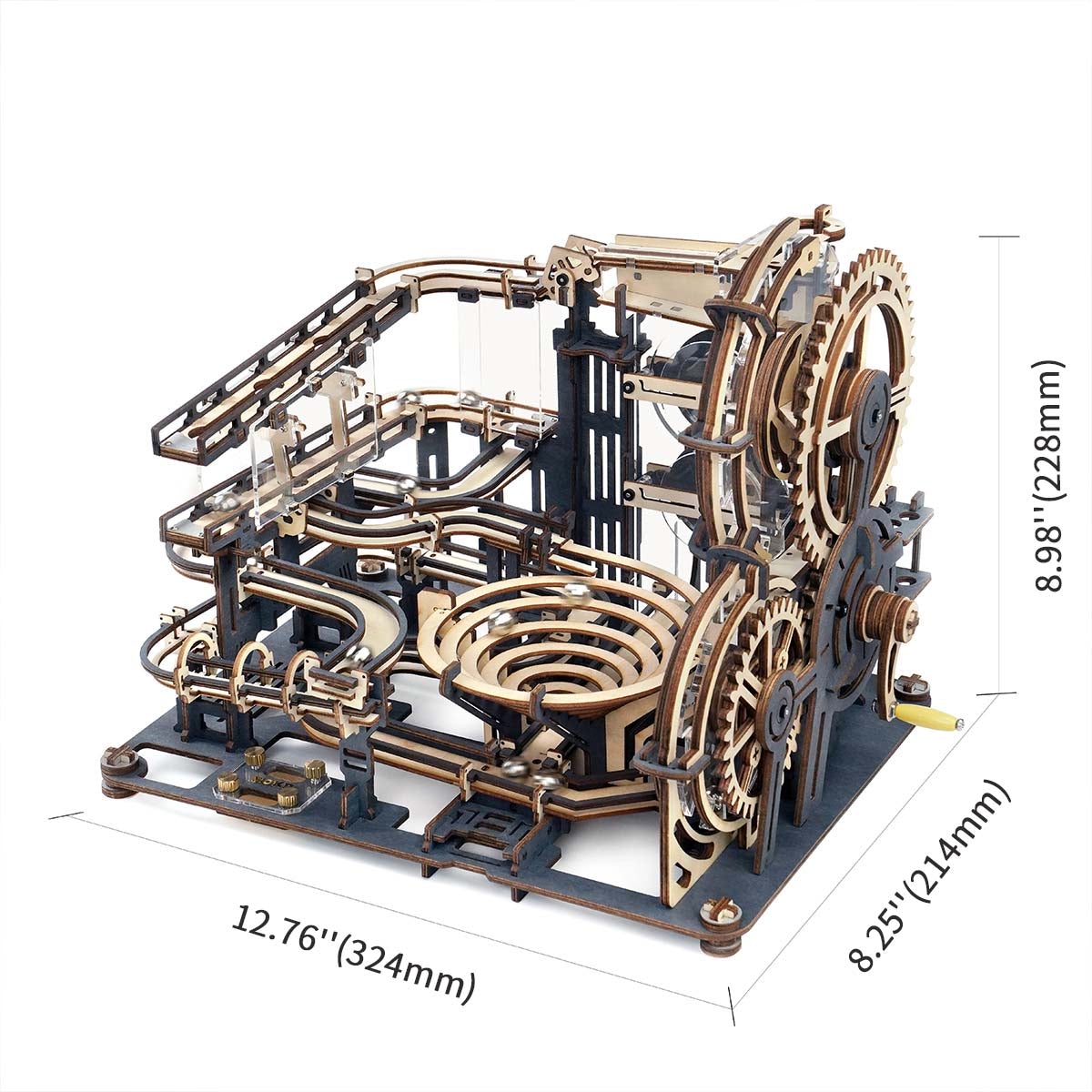 ROKR Marble Night City Marble Run 3D Wooden Puzzle LGA01