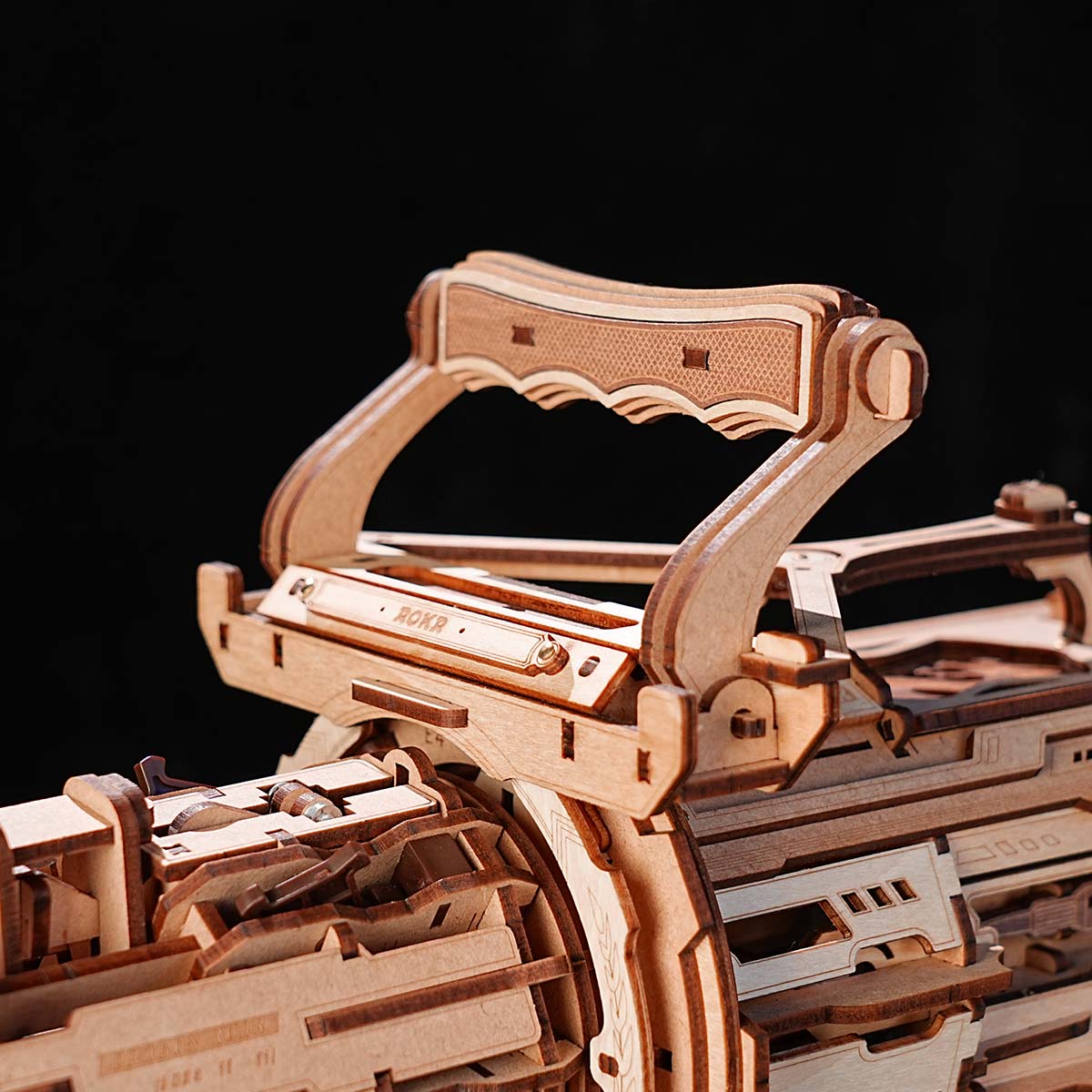 ROKR Rotating-Barrel Machine Toy Gun 3D Wooden Puzzle LQA01