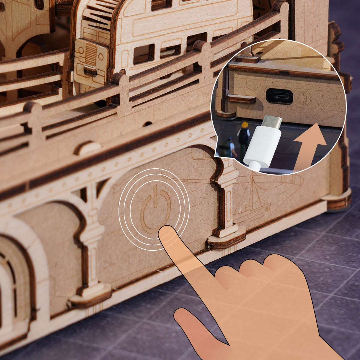 ROKR Marble Travel • London Marble Run Wooden 3D Puzzle EGB01