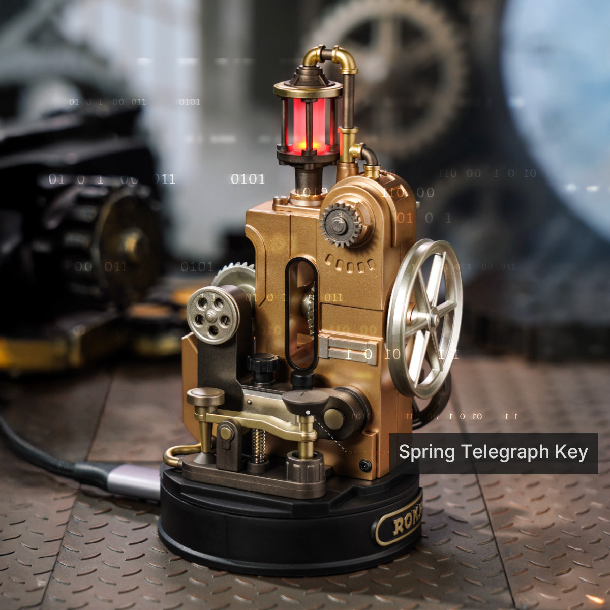 ROKR Morse Telegraph Mechanical 3D Puzzle CGM02