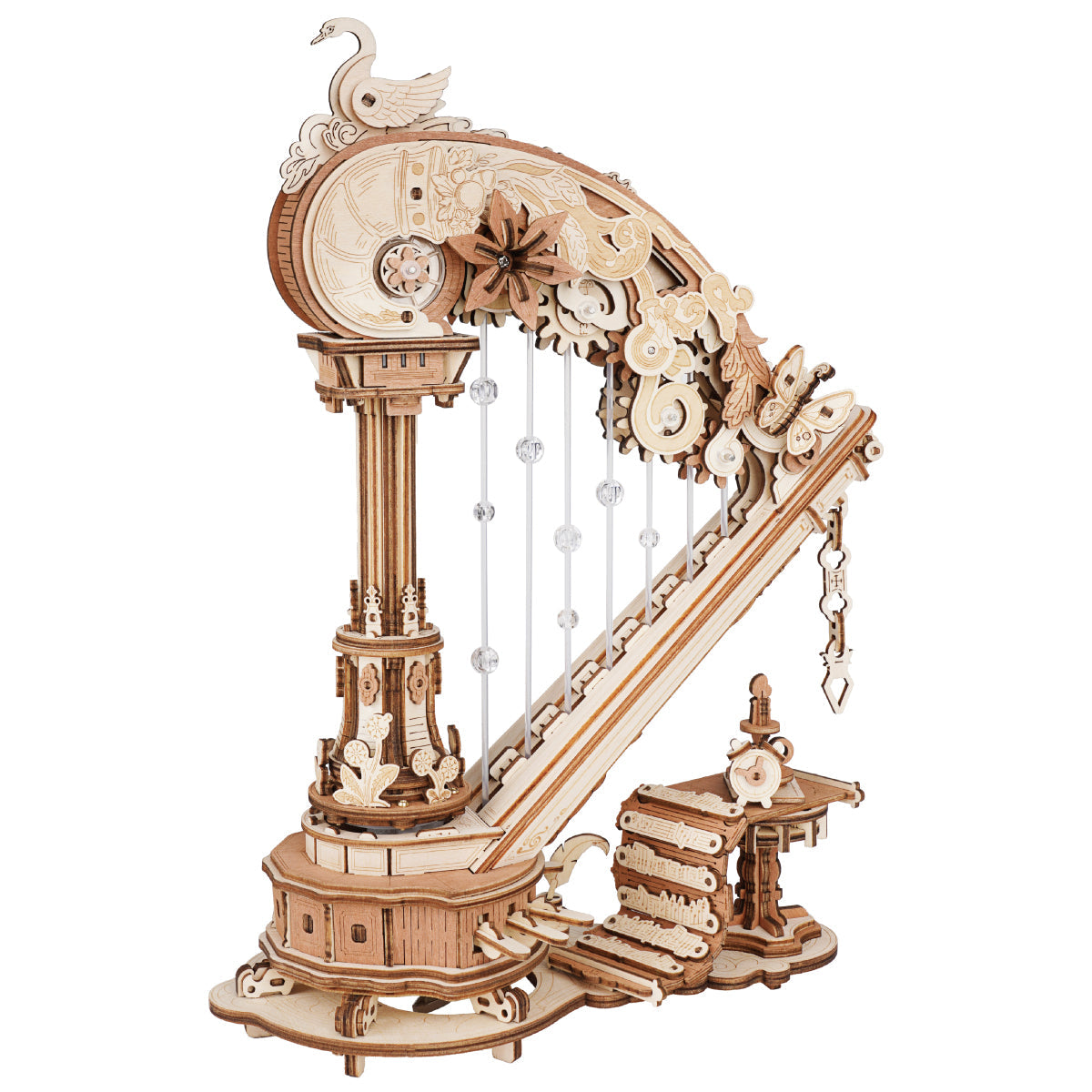 ROKR Magic Harp Music Box Wooden 3D Puzzle AMK71