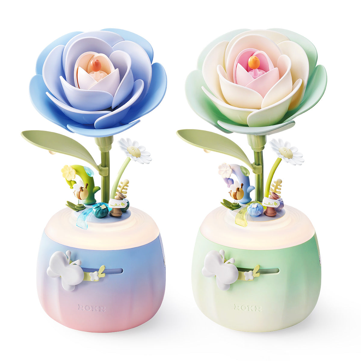 ROKR Starry Camellia Lamp DIY 3D Flower Night Light AF01S