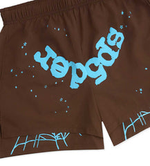 Sp5der Brown OG Web Double Layer Short