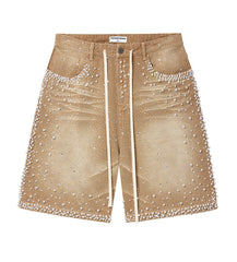 Vale Forever Sandstorm Jorts Tan