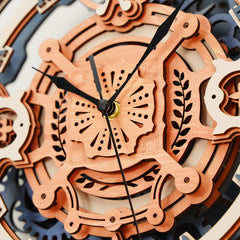 ROKR Romantic Note Wall Clock 3D Wooden Puzzle LC701