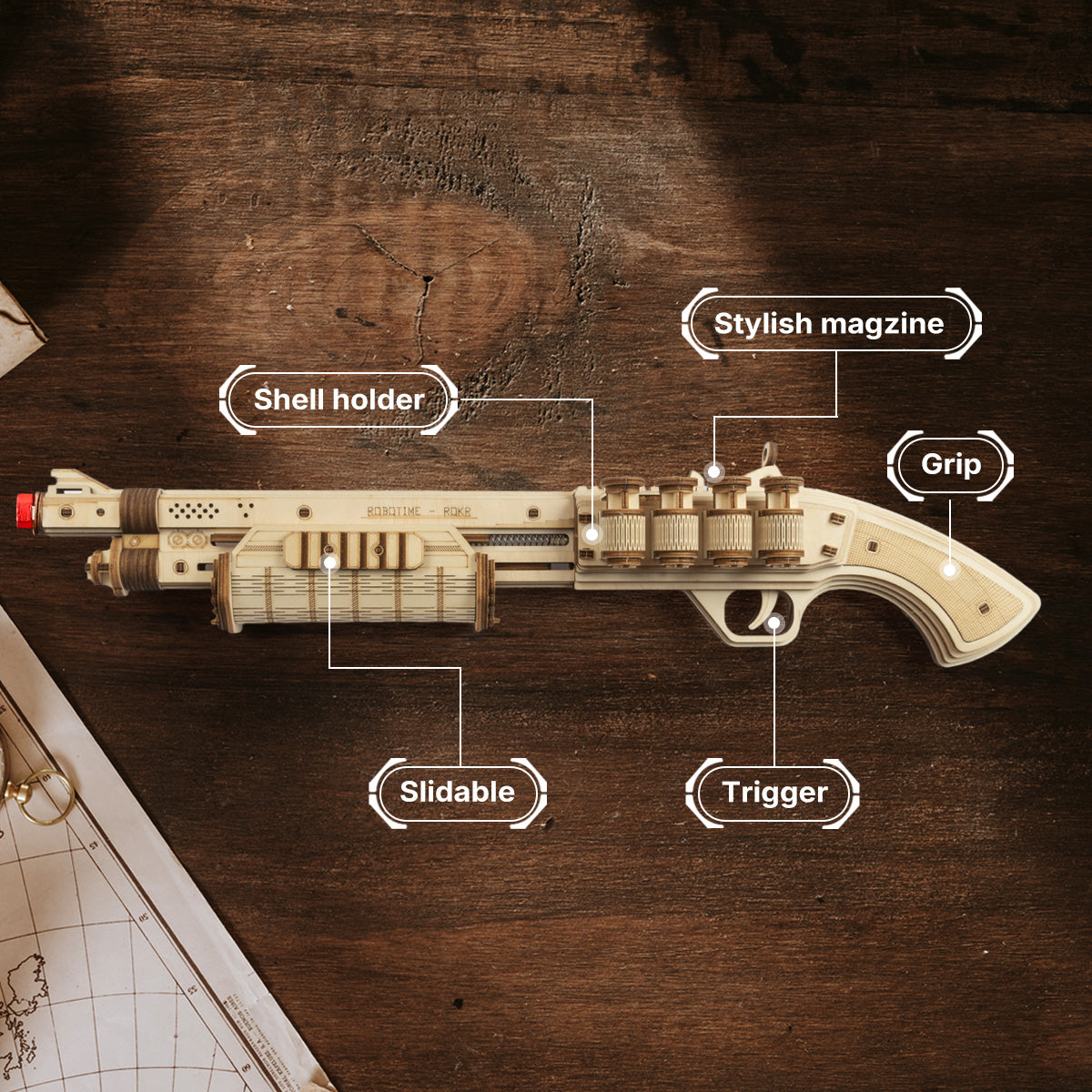 ROKR Terminator M870 Justice Guard Gun LQ501