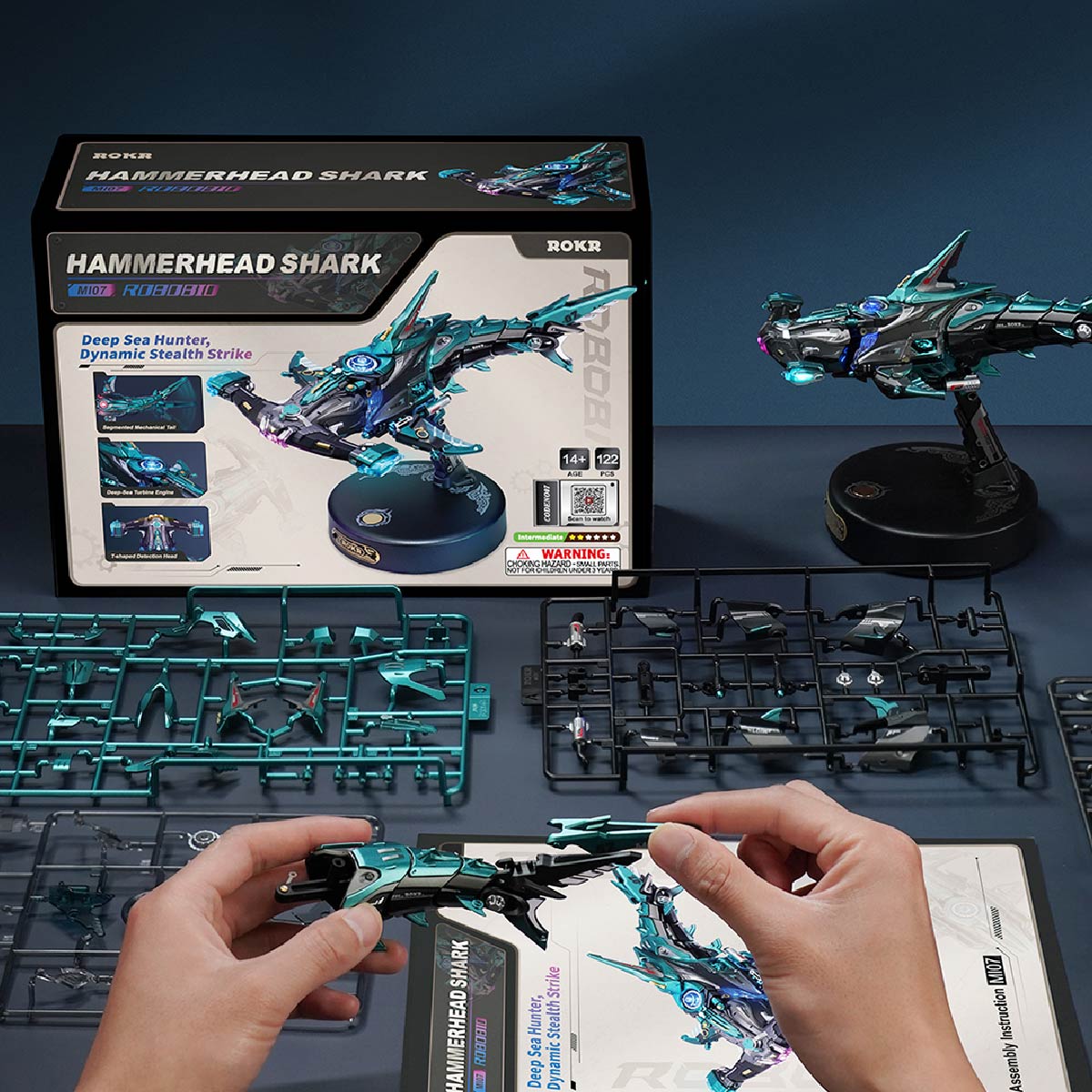 ROKR Hammerhead Shark DIY Model 3D Puzzle MI07